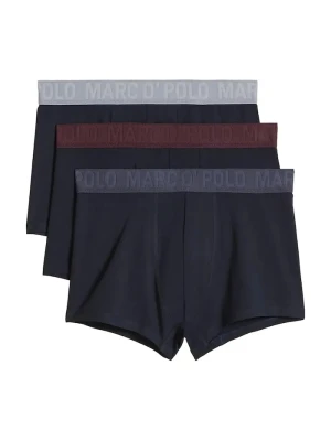 Marc O'Polo bokserki męskie bawełniane z elastanem 3-pack granatowy