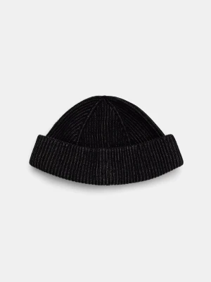 Marc O'Polo czapka beanie męska z dodatkiem wełny czarny