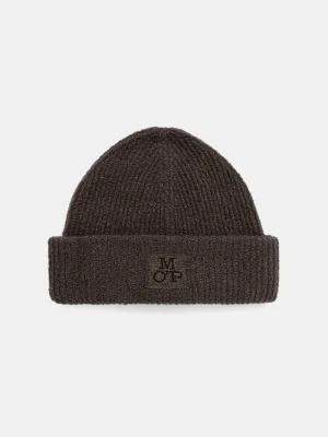 Marc O'Polo czapka beanie męska z dodatkiem wełny szary