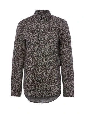 Marc O'Polo Damska bluzka koszulowa Kobiety Bawełna (100%) czarny wzorzysty,