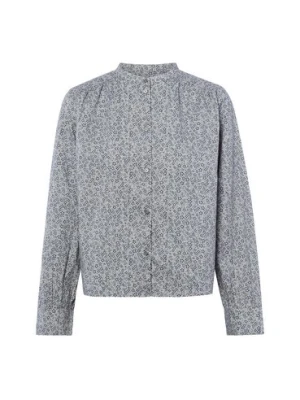 Marc O'Polo Damska bluzka koszulowa Kobiety Bawełna (100%) szary wzorzysty,