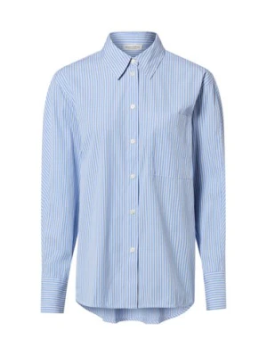 Marc O'Polo Damska bluzka koszulowa Kobiety Bawełna niebieski|biały w paski,