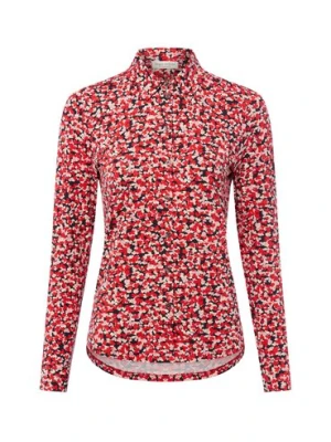Marc O'Polo Damska bluzka koszulowa Kobiety wiskoza czerwony|różowy|wielokolorowy wzorzysty,