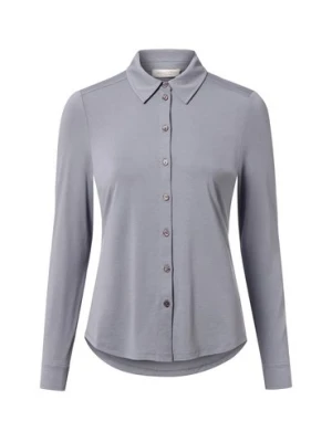 Marc O'Polo Damska bluzka koszulowa Kobiety wiskoza niebieski jednolity,