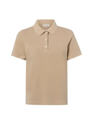 Marc O'Polo Damska koszulka polo Kobiety Bawełna (100%) brązowy,