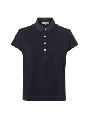 Marc O'Polo Damska koszulka polo Kobiety Bawełna (100%) niebieski,