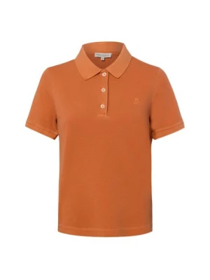 Marc O'Polo Damska koszulka polo Kobiety Bawełna (100%) pomarańczowy,