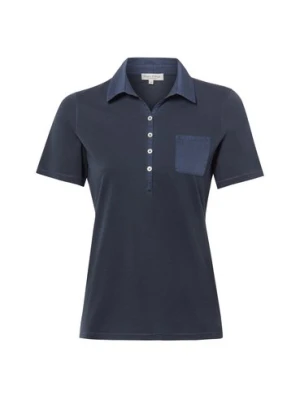 Marc O'Polo Damska koszulka polo Kobiety Bawełna niebieski,
