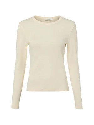 Marc O'Polo Damska koszulka z długim rękawem Kobiety Bawełna (100%) beżowy jednolity,