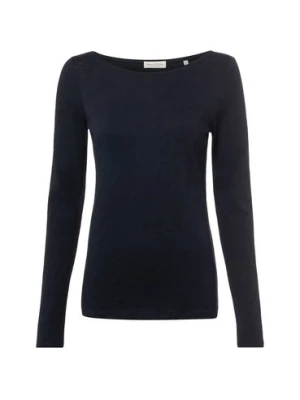 Marc O'Polo Damska koszulka z długim rękawem Kobiety Bawełna (100%) niebieski jednolity,