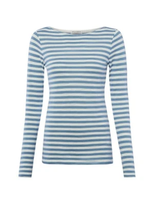 Marc O'Polo Damska koszulka z długim rękawem Kobiety Bawełna (100%) niebieski w paski,