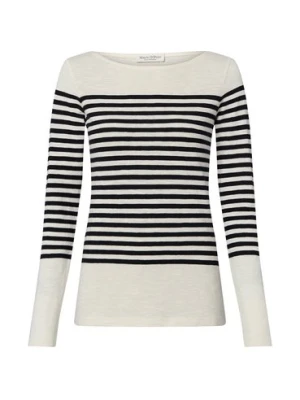 Marc O'Polo Damska koszulka z długim rękawem Kobiety Bawełna czarny|biały w paski,