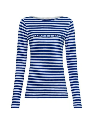 Marc O'Polo Damska koszulka z długim rękawem Kobiety Bawełna niebieski|biały,