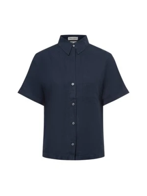 Zdjęcie produktu Marc O'Polo Damska lniana bluzka koszulowa Kobiety len niebieski jednolity,
