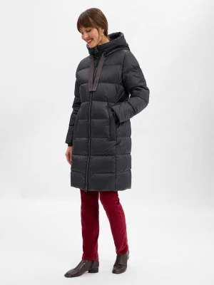 Marc O'Polo Damski płaszcz puchowy Kobiety czarny jednolity,