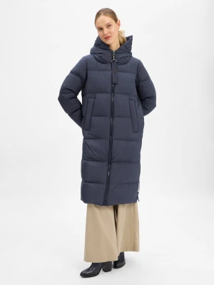Marc O'Polo Damski płaszcz puchowy Kobiety niebieski jednolity,