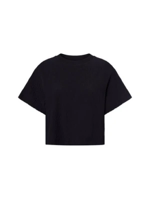 Marc O'Polo Denim Bluzka damska Kobiety Bawełna niebieski jednolity,