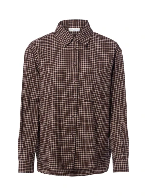 Marc O'Polo Denim bluzka flanelowa Kobiety Bawełna brązowy
