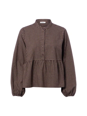 Marc O'Polo Denim bluzka flanelowa Kobiety Flanela brązowy