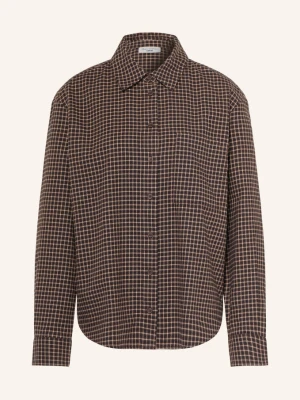 Marc O'polo Denim Bluzka Koszulowa Z Flaneli schwarz niebieski