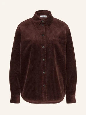 Marc O'polo Denim Bluzka Koszulowa Z Sztruksu braun CIEMNOBRĄZOWY