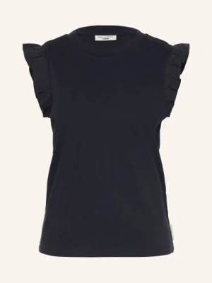 Marc O'polo Denim Bluzka Z Falbanami blau