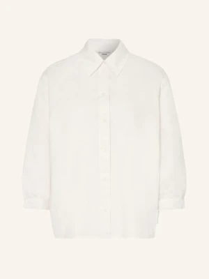 Marc O'polo Denim Bluzka Z Lnu Z Rękawami 3/4 weiss BIAŁY