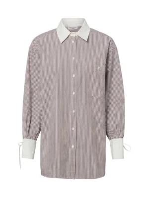 Marc O'Polo Denim Damska bluzka koszulowa Kobiety Bawełna (100%) brązowy,