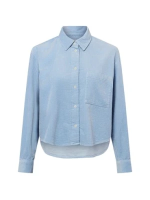 Marc O'Polo Denim Damska bluzka sztruksowa Kobiety Bawełna niebieski jednolity,