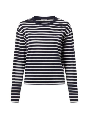 Marc O'Polo Denim Damska koszulka z długim rękawem Kobiety Bawełna niebieski|biały w paski,