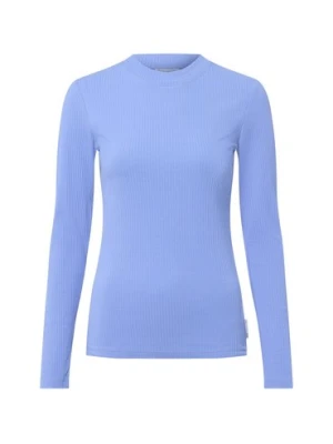 Marc O'Polo Denim Damska koszulka z długim rękawem Kobiety Bawełna niebieski jednolity,
