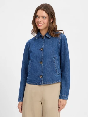 Marc O'Polo Denim Damska kurtka dżinsowa Kobiety Jeansy niebieski jednolity,