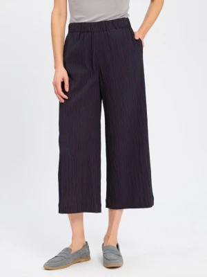 Marc O'Polo Denim Damskie spodnie materiałowe Kobiety Bawełna niebieski wypukły wzór tkaniny,