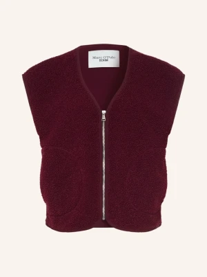 Marc O'polo Denim Kamizelka Z Futerka Teddy rot CIEMNOCZERWONY
