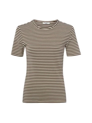 Marc O'Polo Denim Koszulka damska Kobiety Bawełna brązowy|biały w paski,