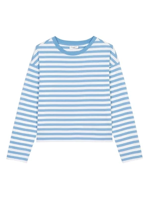 Marc O'Polo DENIM Koszulka w kolorze błękitno-białym rozmiar: M