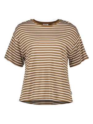 Marc O'Polo DENIM Koszulka w kolorze brązowo-białym rozmiar: XS