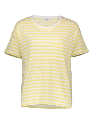Marc O'Polo DENIM Koszulka w kolorze żółto-białym rozmiar: S