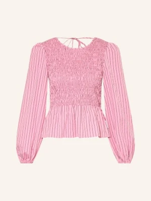 Marc O'polo Denim Koszulka Z Dekoltem W Serek pink niebieski