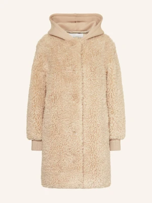 Marc O'polo Denim Pluszowy Płaszcz Z Mieszanki Materiałów beige