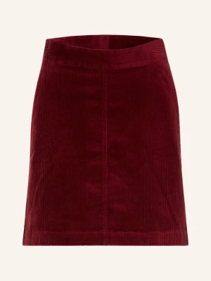 Marc O'polo Denim Spódnica Z Sztruksu rot CIEMNOCZERWONY