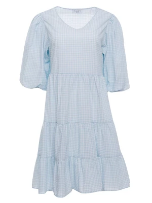 Marc O'Polo DENIM Sukienka w kolorze błękitno-białym ze wzorem rozmiar: L