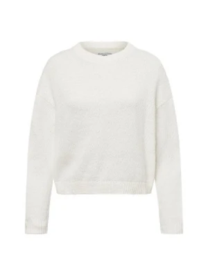 Marc O'Polo Denim Sweter damski z dzianiny Kobiety Bawełna biały jednolity,