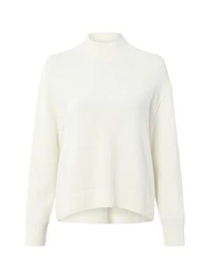 Marc O'Polo Denim Sweter damski z dzianiny wykonany z wełny dziewiczej Kobiety biały jednolity,