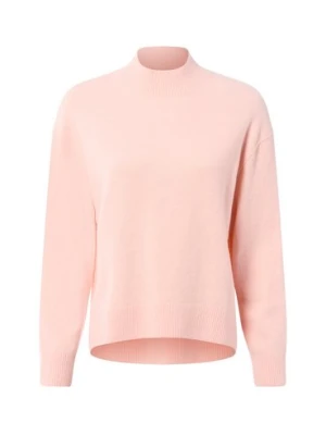 Marc O'Polo Denim Sweter damski z dzianiny wykonany z wełny dziewiczej Kobiety różowy jednolity,
