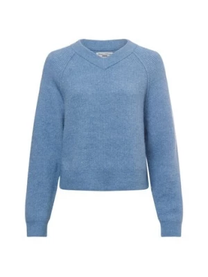 Marc O'Polo Denim Sweter damski z dzianiny z zawartością alpaki Kobiety niebieski jednolity,
