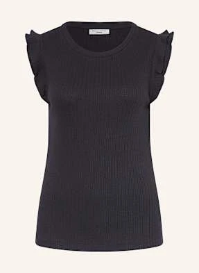 Marc O'polo Denim T-Shirt Z Falbankami blau