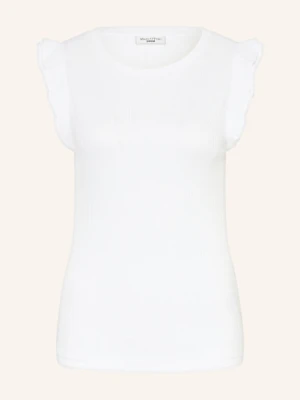 Marc O'polo Denim T-Shirt Z Falbankami weiss