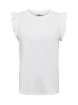 Marc O'Polo Denim Top damski Kobiety Bawełna biały jednolity,