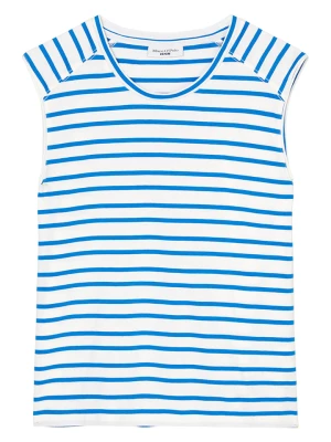 Marc O'Polo DENIM Top w kolorze niebiesko-białym rozmiar: L